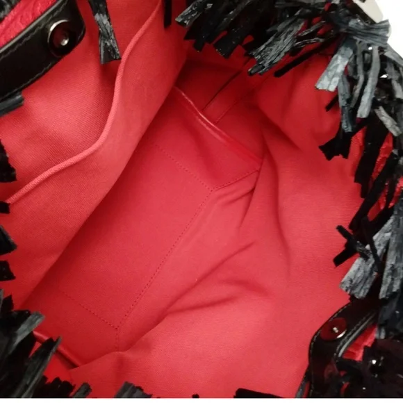 Christian Louboutin Hand Bag Black Raffia - Picture 13 of 13